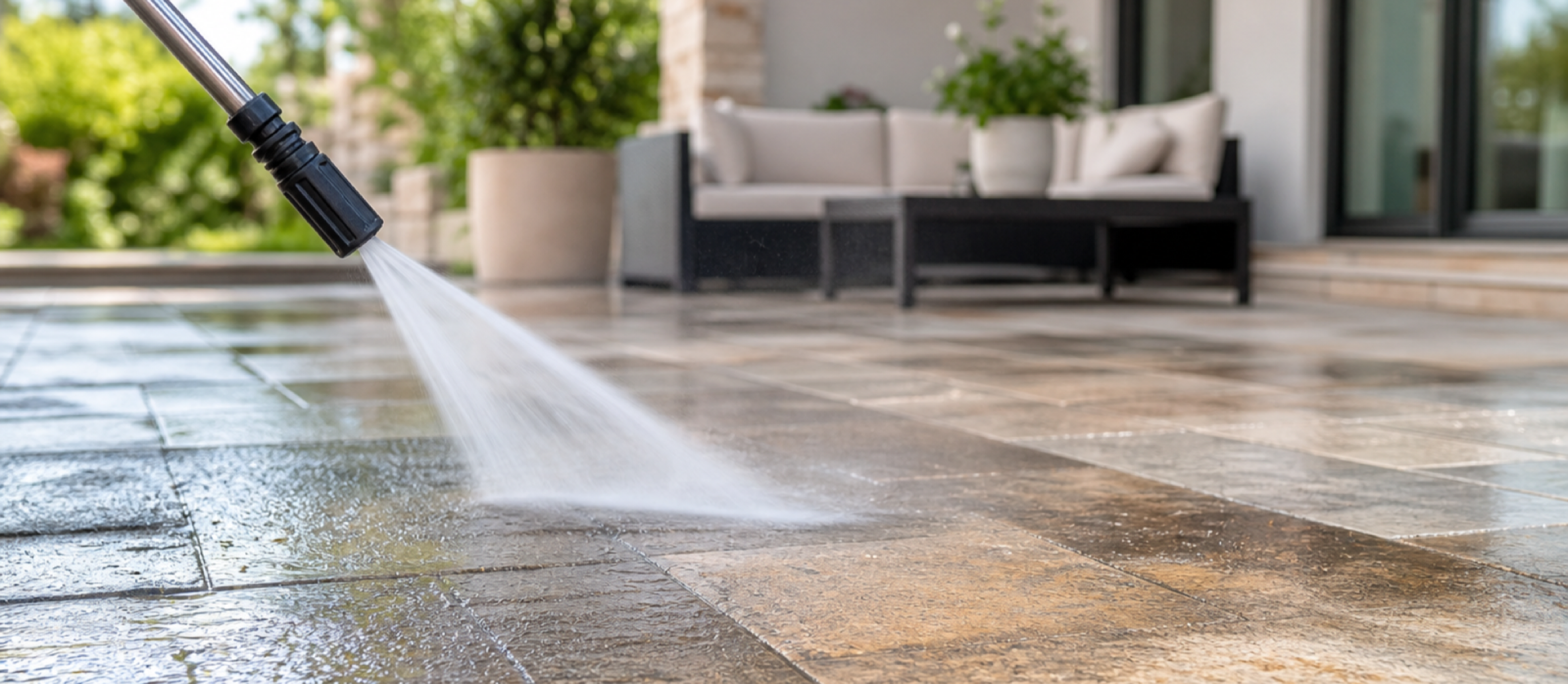 Patio cleaning